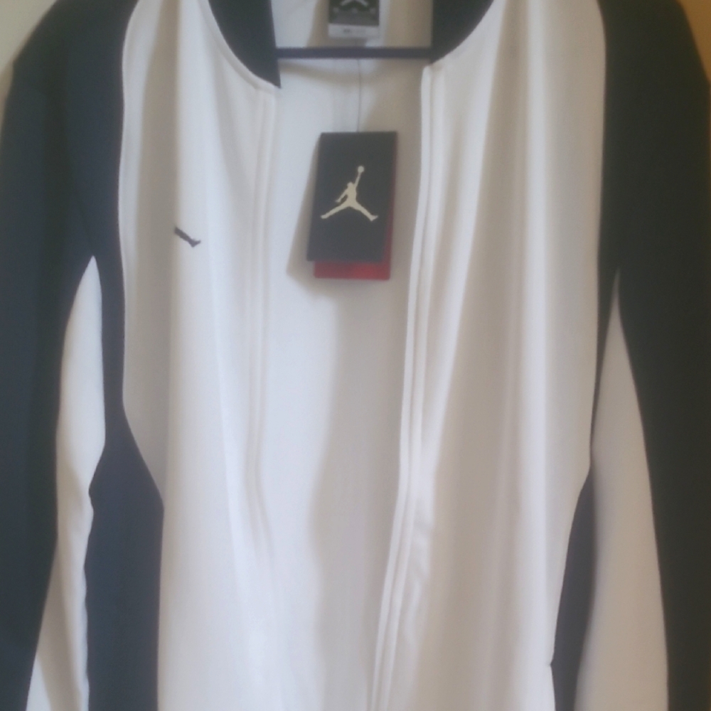Jordan Navy Blue and White Track Jacket